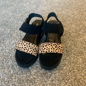 Soda cheetah print sandals